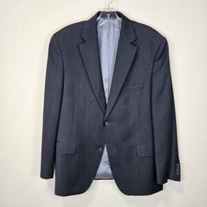 Jack Victor Mens 42S Verona Blazer 100% Wool Jacket Wedding Interview Charcoal